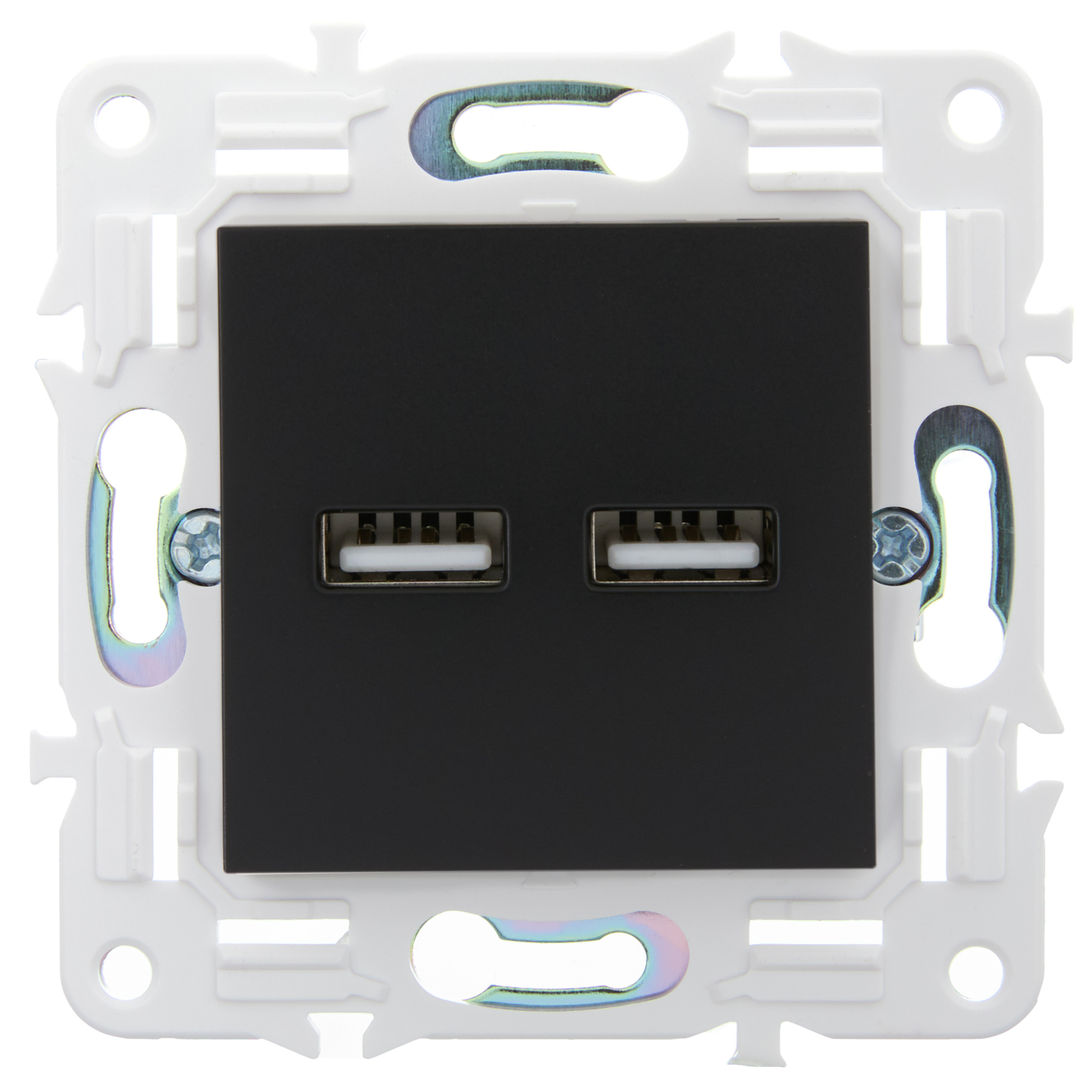             SKANDY USB A+А розеткасы 3,1А SK-R15Bl қара IEK    