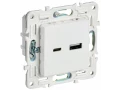             SKANDY USB A+C розеткасы 18Вт SK-R13W арктикалық ақ IEK    