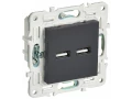             SKANDY USB A+А розеткасы 3,1А SK-R15G графит IEK    