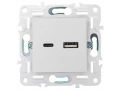             SKANDY USB A+C розеткасы 3,1А SK-R14W арктикалық ақ IEK    