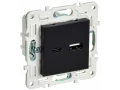             SKANDY USB A+C розеткасы 18Вт SK-R13Bl қара IEK    