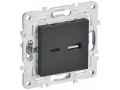             SKANDY USB A+C розеткасы 18Вт SK-R13G графит IEK    