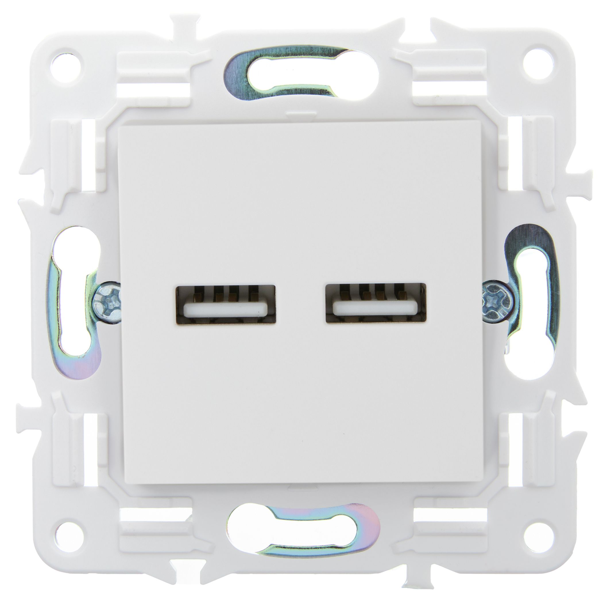             SKANDY USB A+А розеткасы 3,1А SK-R15W арктикалық ақ IEK    