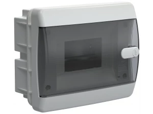 Корпус пластиковый ЩРВ-П-6 IP41 черная прозрачная дверь UNION Compact ИЭК