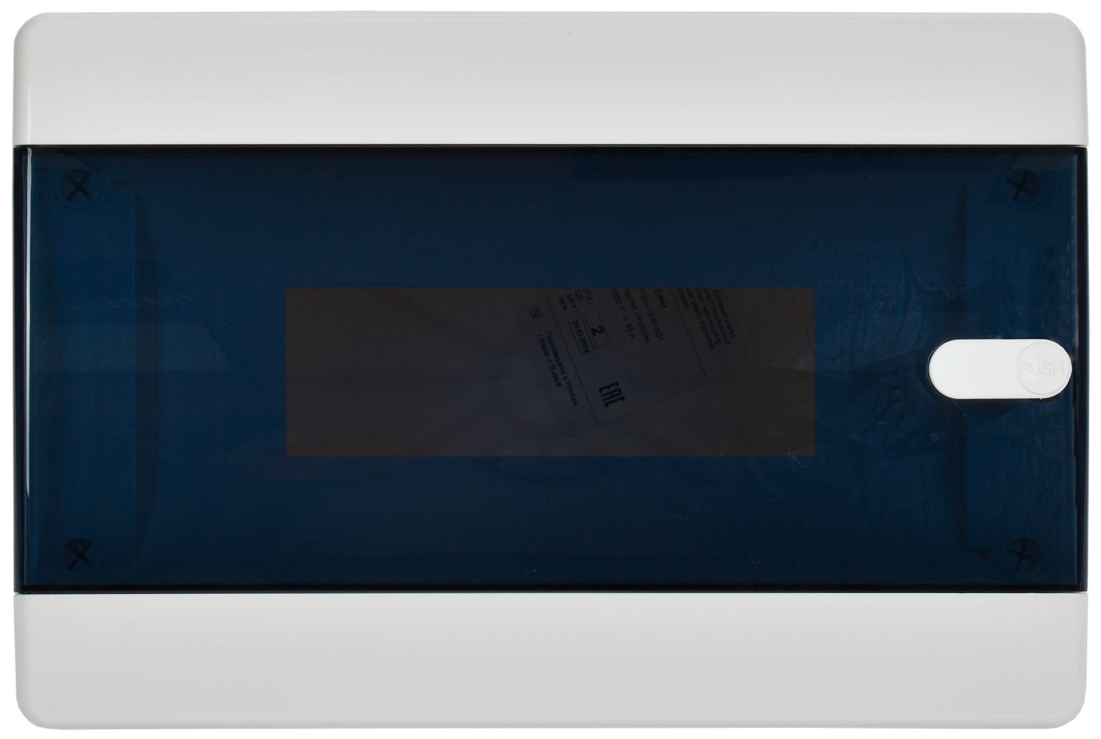             Пластиктен жасалған корпус ЩРН-П-12 IP41 қара,  селдір есік UNION Compact ИЭК    