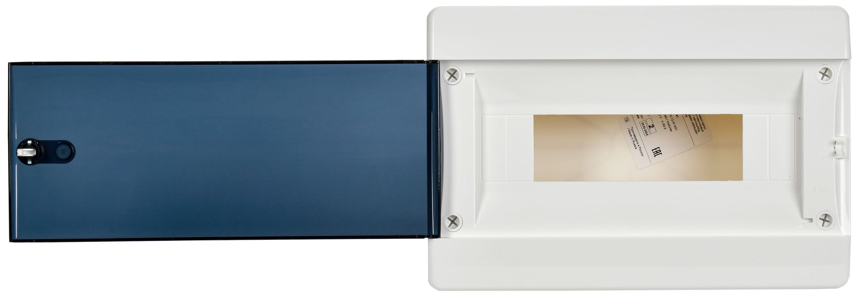             Пластиктен жасалған корпус ЩРН-П-12 IP41 қара,  селдір есік UNION Compact ИЭК    