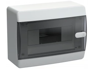 Корпус пластиковый ЩРН-П-8 IP41 черная прозрачная дверь UNION Compact ИЭК