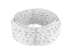 Кабель витой 3*2,5 / W6453601 (белый) Ретро