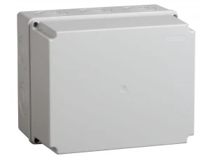 Коробка КМ41274 распаячная для открытой проводки 240х195х165 мм IP55 5 вводов серая ИЭК