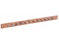             ITK жерге қосу шинасы 483x25x3мм мыс ШМТ М1 12 қосылым нүктесі М6    