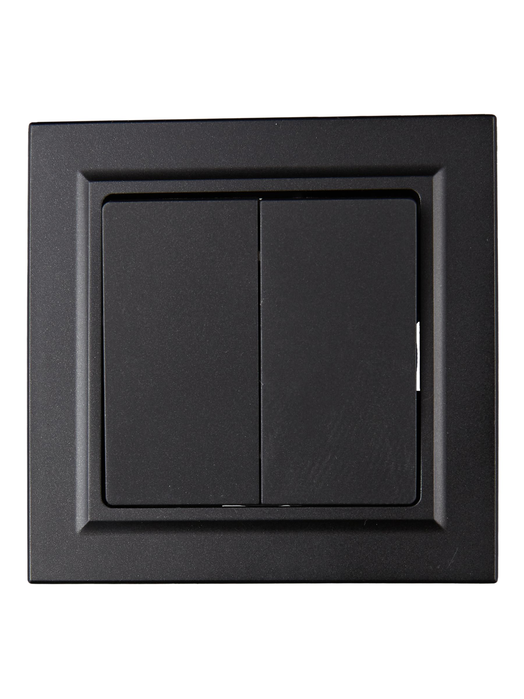             BRITE Ажыратқыш, екі пернелі 10А жиынтықта ВСР10-2-0-БрЧ қара ИЭК    