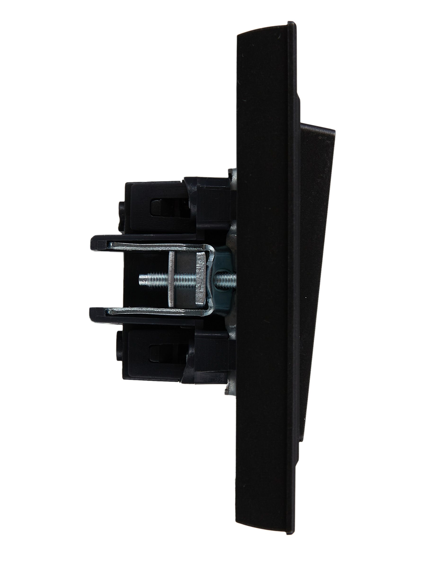             BRITE Ажыратқыш, екі пернелі 10А жиынтықта ВСР10-2-0-БрЧ қара ИЭК    