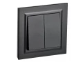             BRITE Ажыратқыш, екі пернелі 10А  ВСР10-2-0-БрЧ қара ИЭК    