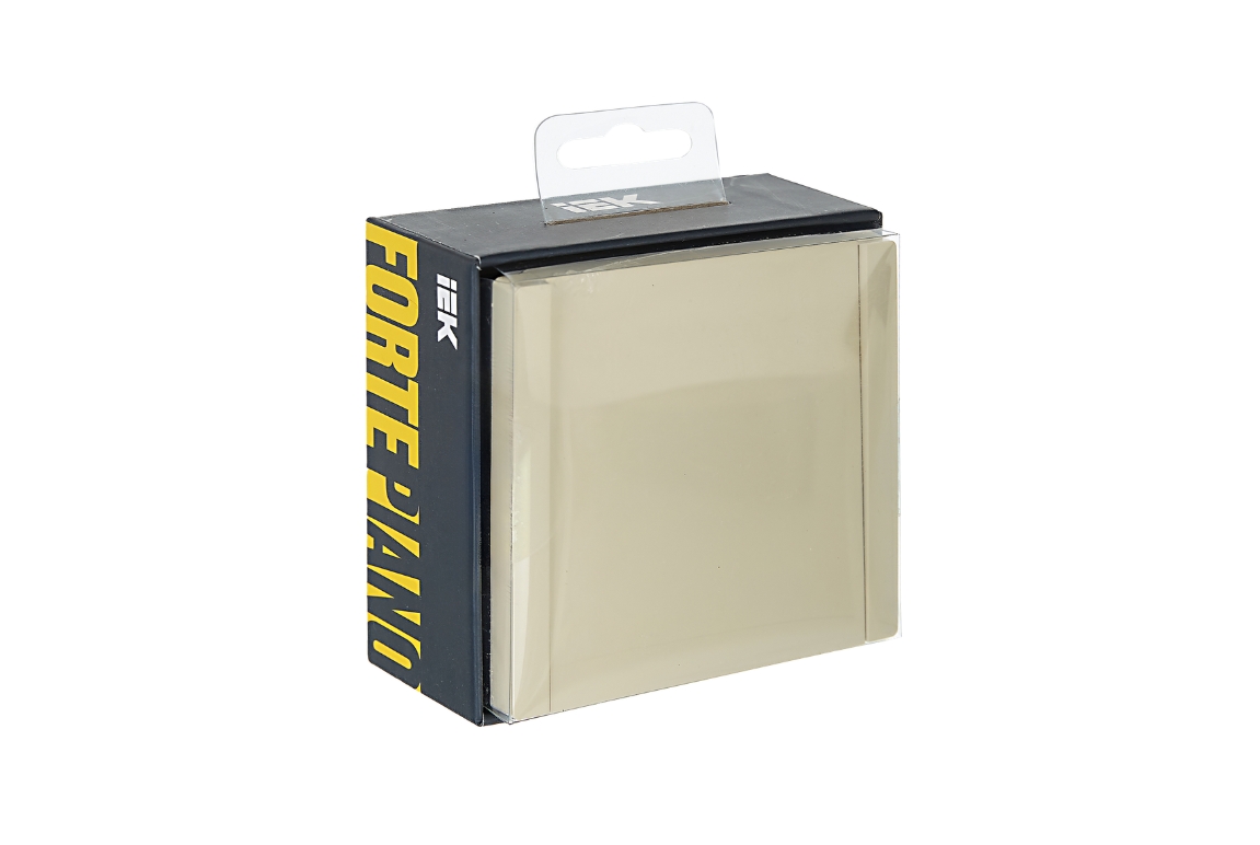             FORTE&PIANO Ажыратқыш 1 пернелі, айқара 10А FP412 ваниль ИЭК    