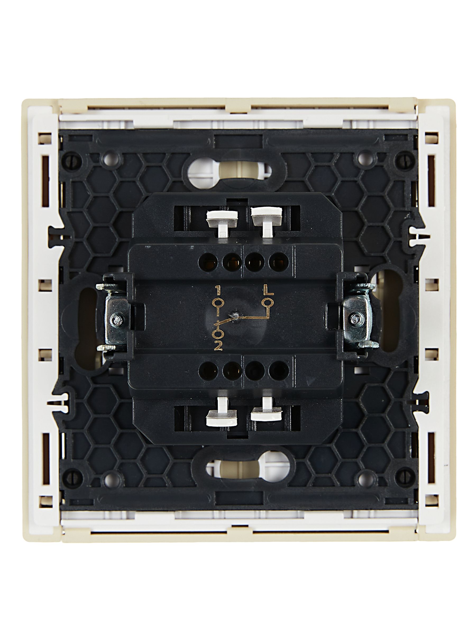             FORTE&PIANO Ажыратқыш 1 пернелі, өтпелі 10А FP403 ваниль ИЭК    