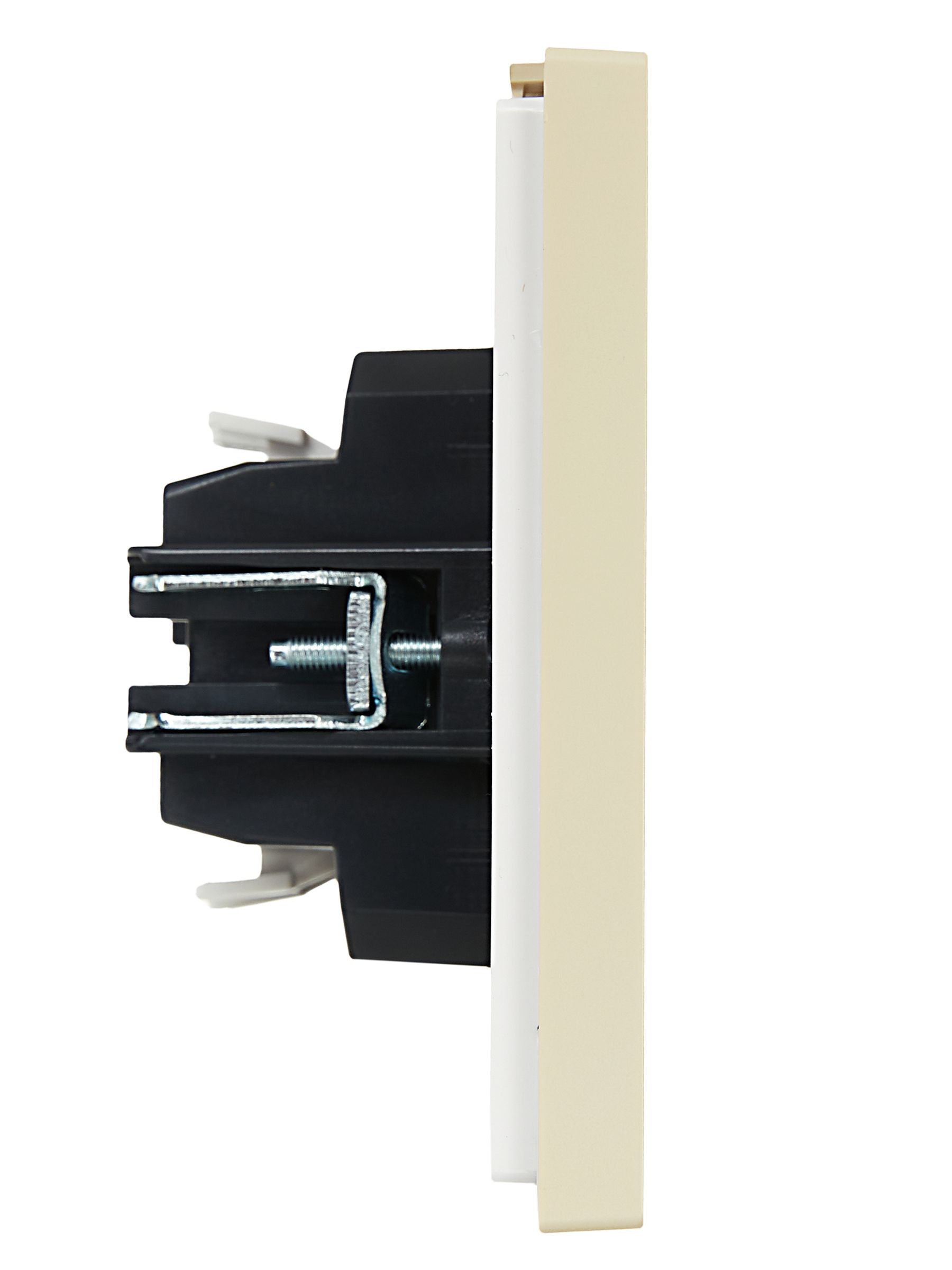             FORTE&PIANO Ажыратқыш 1 пернелі, өтпелі 10А FP403 ваниль ИЭК    