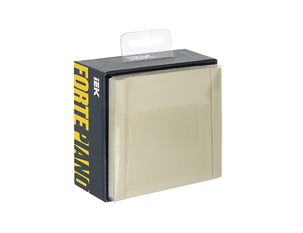             FORTE&PIANO Ажыратқыш 1 пернелі, өтпелі 10А FP403 ваниль ИЭК    