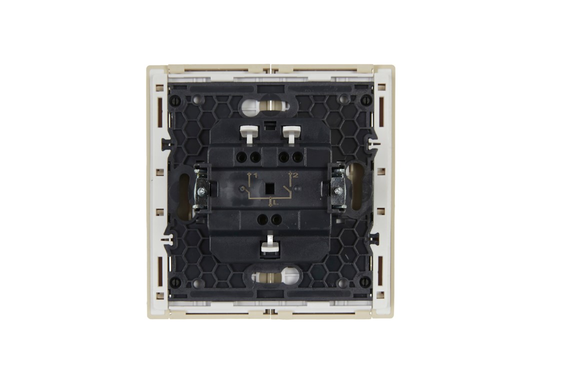             FORTE&PIANO Ажыратқыш 2 пернелі 10А FP405 ваниль ИЭК    
