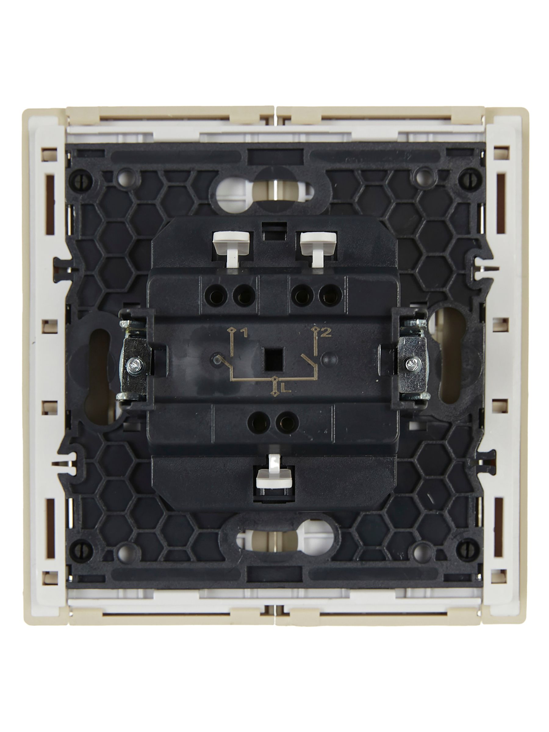             FORTE&PIANO Ажыратқыш 2 пернелі 10А FP405 ваниль ИЭК    