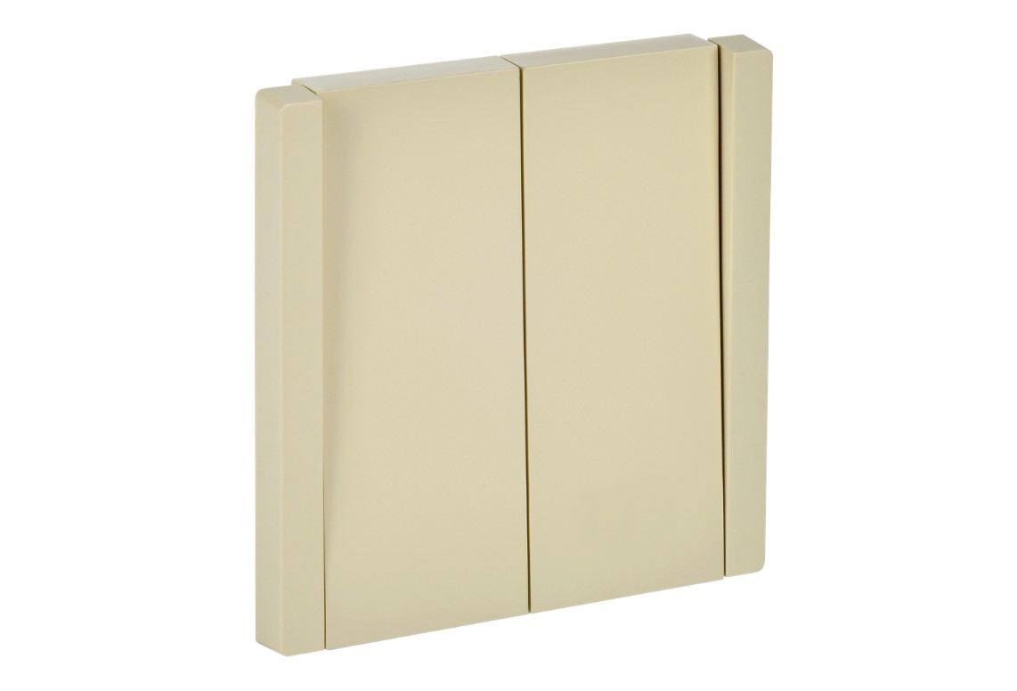             FORTE&PIANO Ажыратқыш 2 пернелі, өтпелі 10А FP407 ваниль ИЭК    
