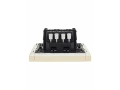             FORTE&PIANO Ажыратқыш 2 пернелі, өтпелі 10А FP407 ваниль ИЭК    