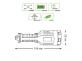             Қол шам Gauss модель GFL208 8W 150lm Li-ion 800mAh LED 1/10/120    