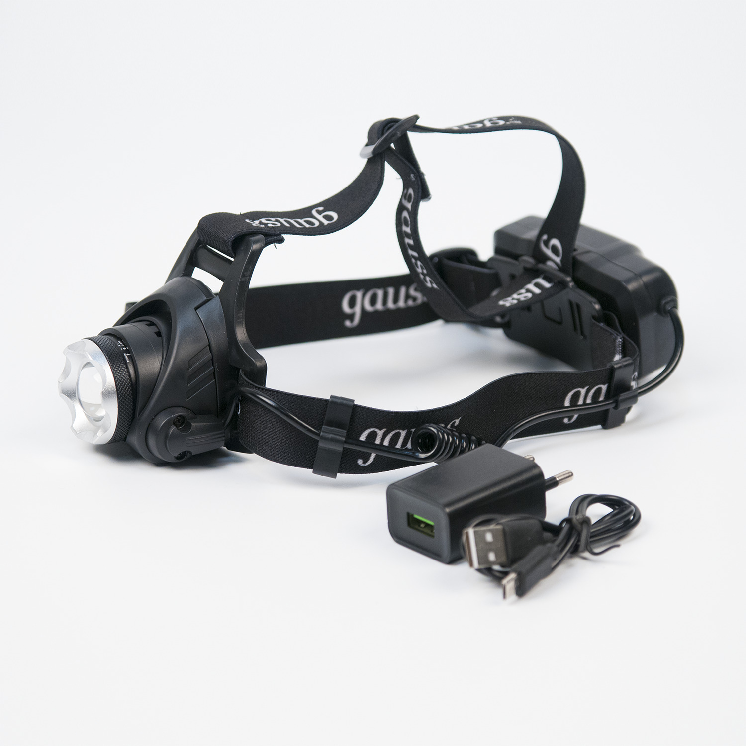             Маңдайға бекітілетін шам Gauss модель GFL407 5W 450lm Li-ion 2400mAh LED 1/12/48    