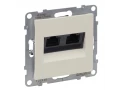             Ақпараттық розетка, екілі RJ45 Кат.5е UTP, піл суйегі SUNO /721251/    