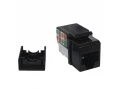             Розеткалы модуль, 5e UTP 1xRJ45 Keystone jack, қара 90о (жиынтықты) Shelbi SKJ-45-5E-B    