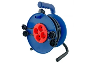 Удлинитель силовой на катушке GLANZEN 4гн. ПВС 3*1,5 IP44 арт. EB-30-020