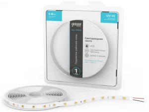Лента Gauss Basic LED 5050/60 12V 8W/m 900lm/m 4000K 10mm IP20 5m 1/100