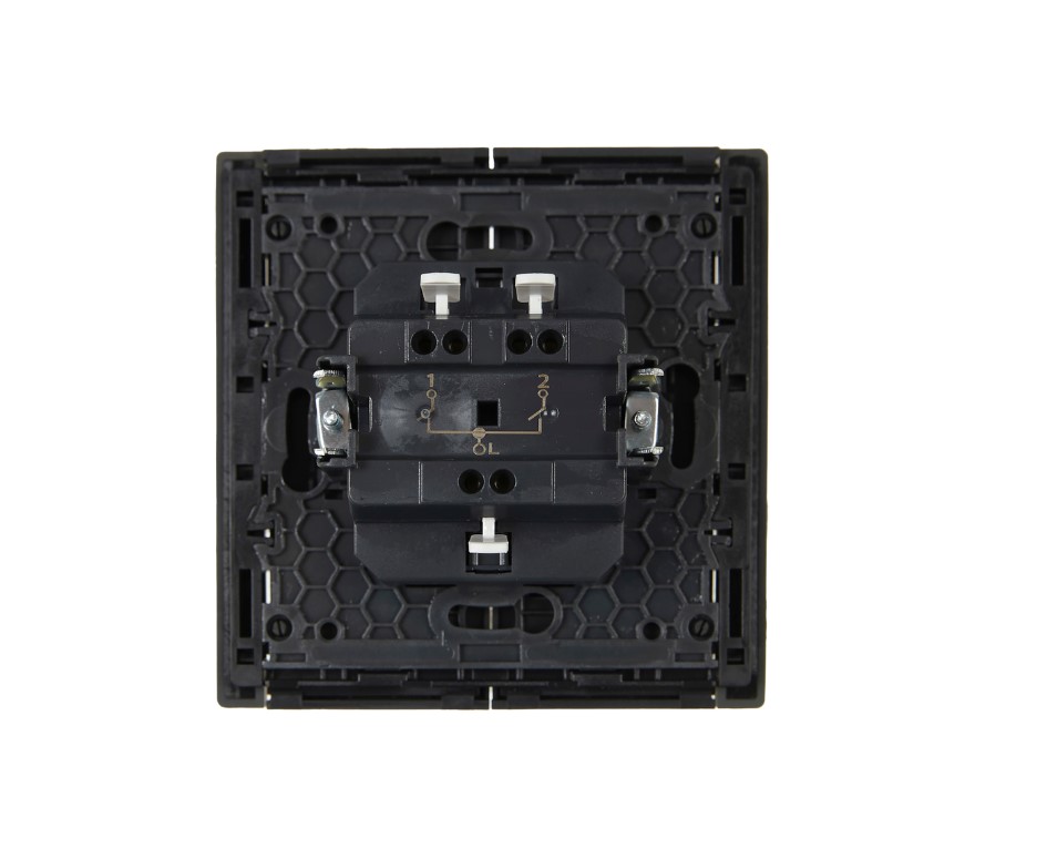             FORTE&PIANO Ажыратқыш 2 пернелі 10А FP305 сұр ИЭК    