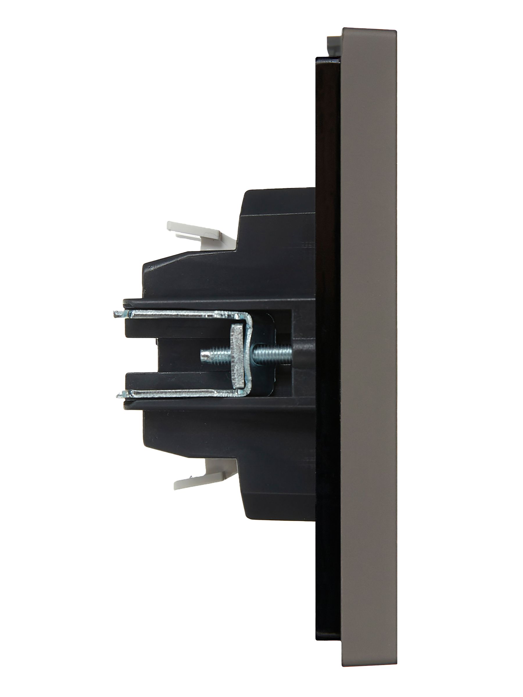             FORTE&PIANO Ажыратқыш 2 пернелі, өтпелі 10А FP307 сұр ИЭК    