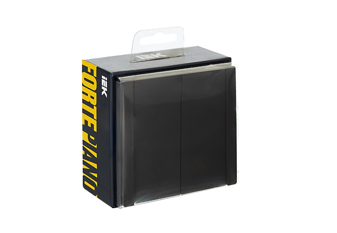             FORTE&PIANO Ажыратқыш 2 пернелі, өтпелі 10А FP307 сұр ИЭК    