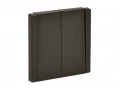             FORTE&PIANO Ажыратқыш 2 пернелі, өтпелі 10А FP307 сұр ИЭК    