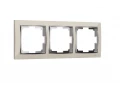             3 постқа арналған жақтау  /W0031903 (піл сүйегі/хром)    