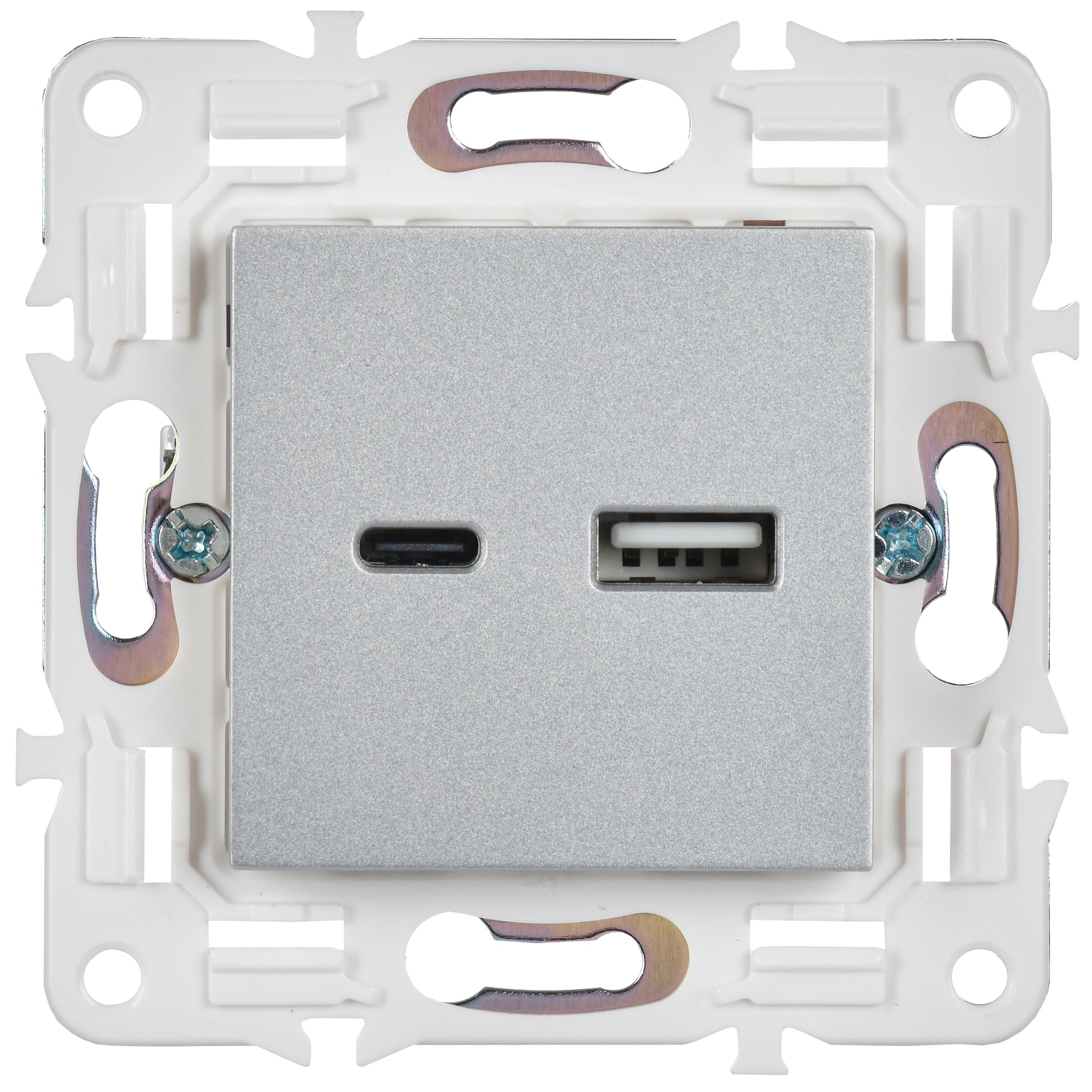             SKANDY Розетка USB A+C 18Вт SK-R13S күміс IEK    