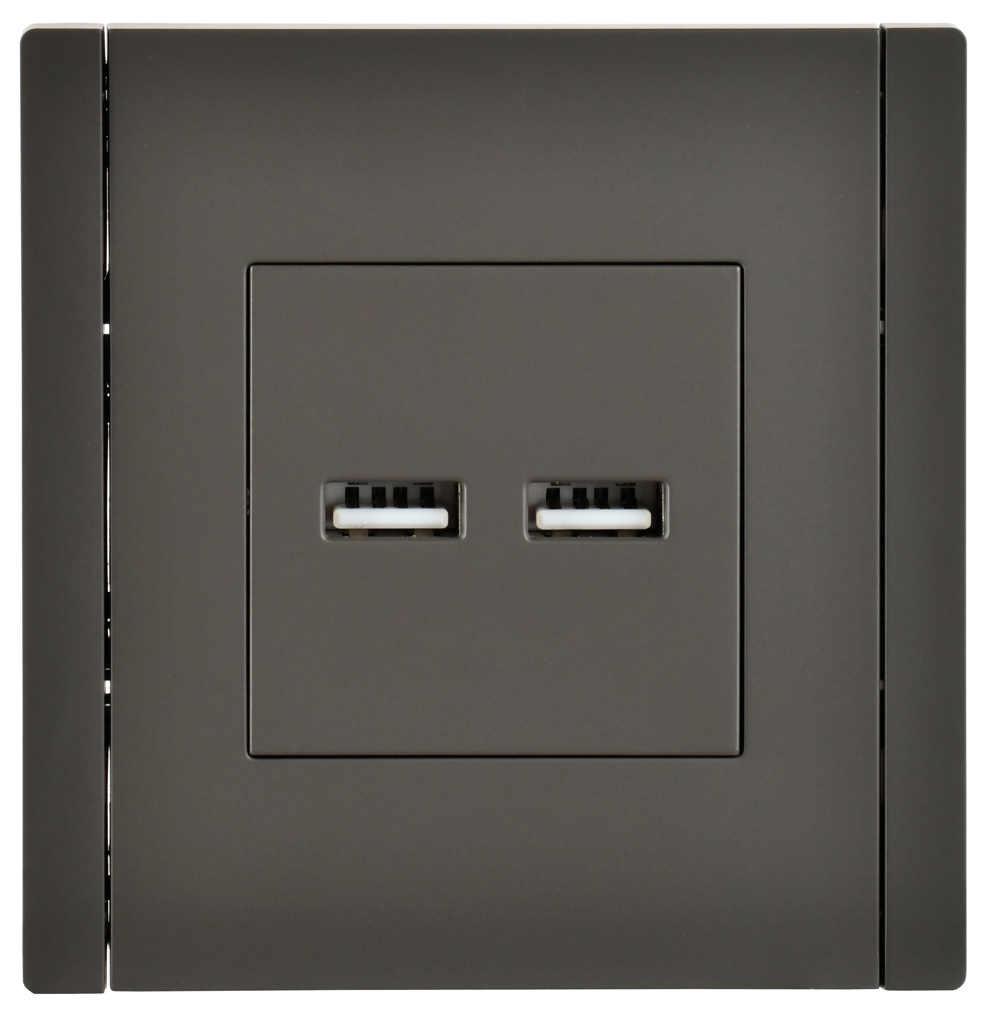             FORTE&PIANO Розетка USB A+A 3,1А FP349 сұр IEK    