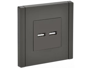 FORTE&PIANO Розетка USB A+A 3,1А FP349 серый IEK