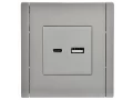             FORTE&PIANO Розетка USB A+C 3,1А FP550 тот баспайтын болат IEK    
