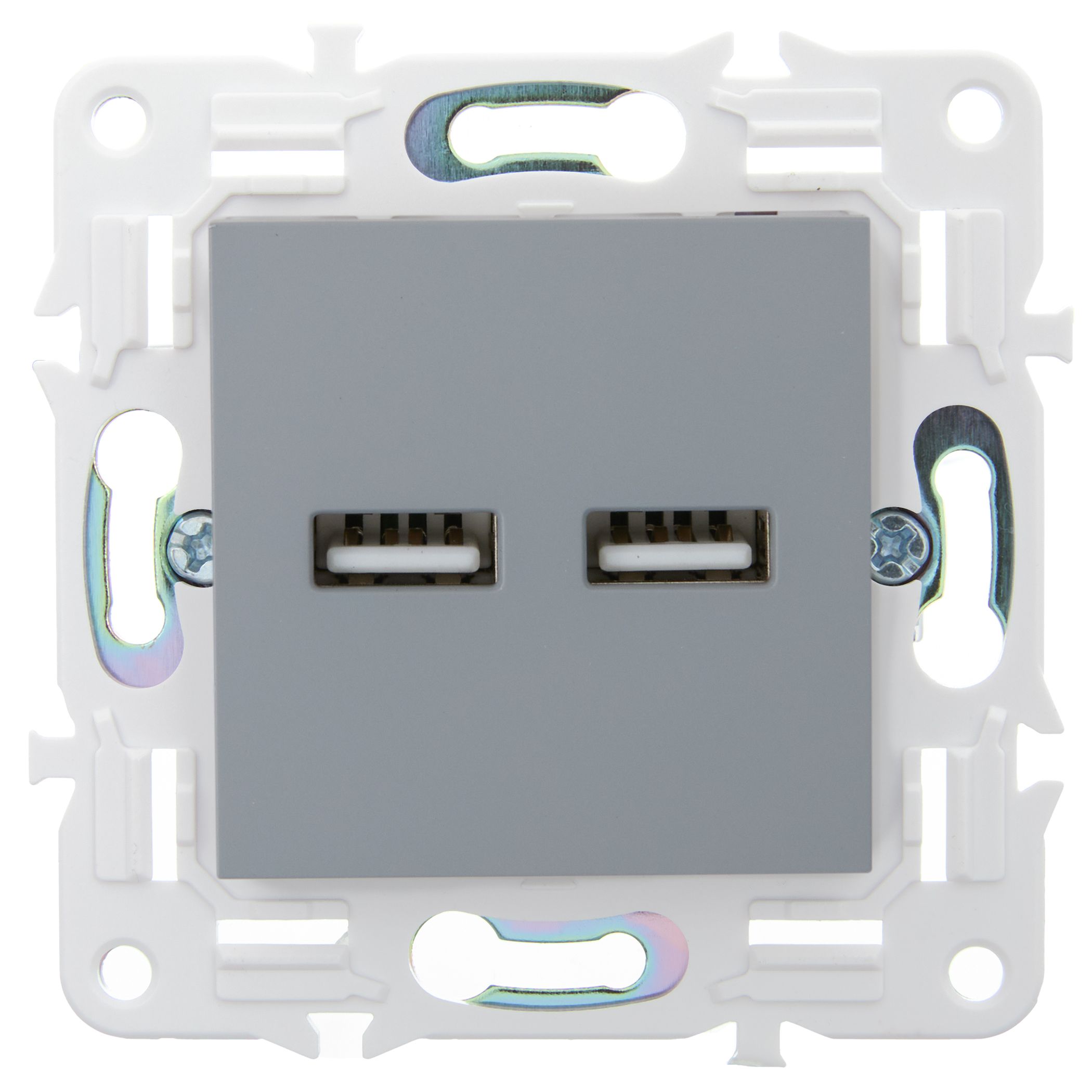             SKANDY Розетка USB A+A 3,1А SK-R15Gr сұр IEK    