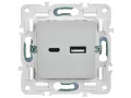             SKANDY Розетка USB A+C 3,1А SK-R14S күміс IEK    