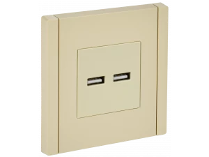 FORTE&PIANO Розетка USB A+A 3,1А FP449 ваниль IEK