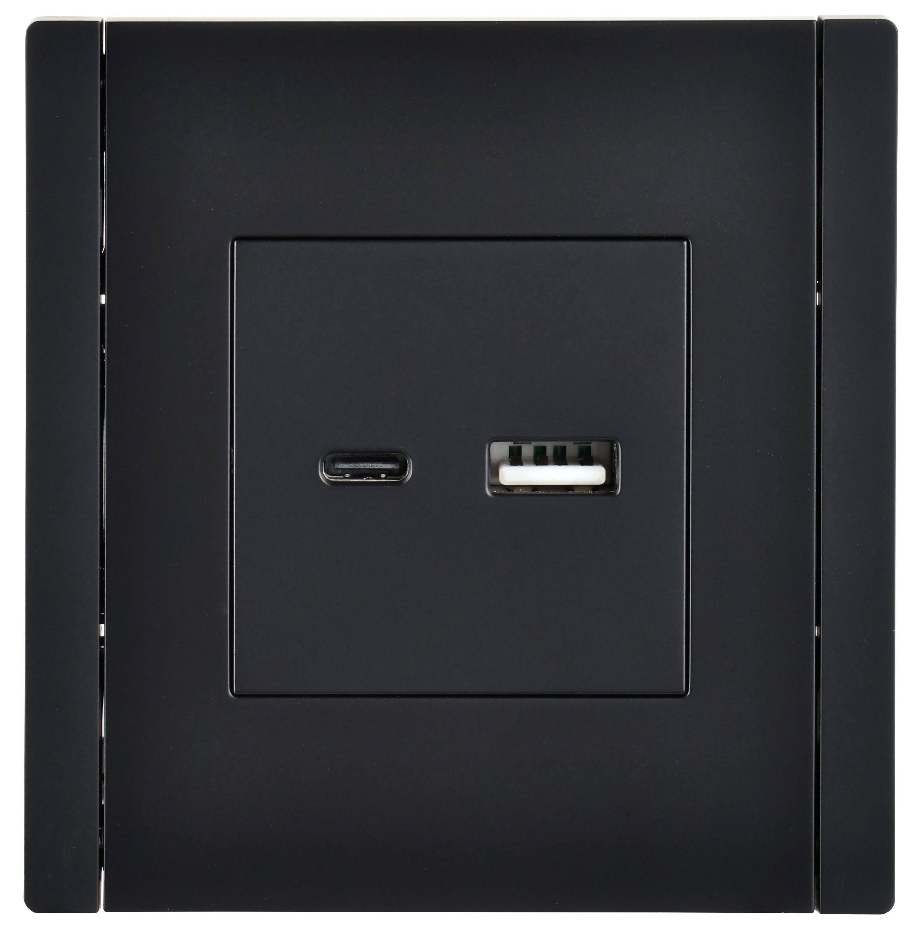             FORTE&PIANO Розетка USB A+C 3,1А FP150 қара IEK    