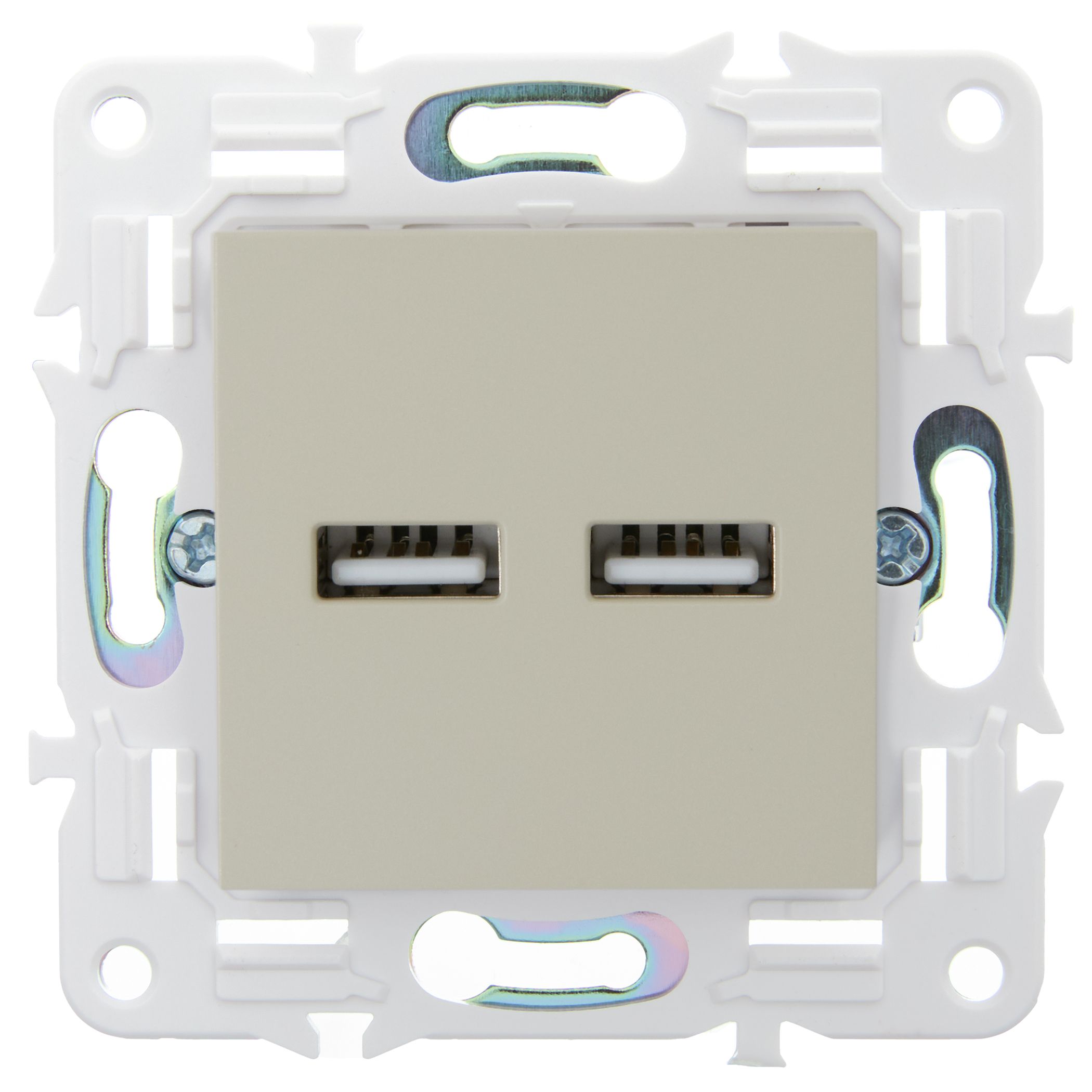             SKANDY Розетка USB A+A 3,1А SK-R15B сарғыш IEK    