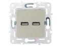             SKANDY Розетка USB A+A 3,1А SK-R15B сарғыш IEK    