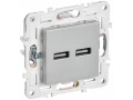             SKANDY Розетка USB A+A 3,1А SK-R15S күміс IEK    