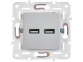             SKANDY Розетка USB A+A 3,1А SK-R15S күміс IEK    