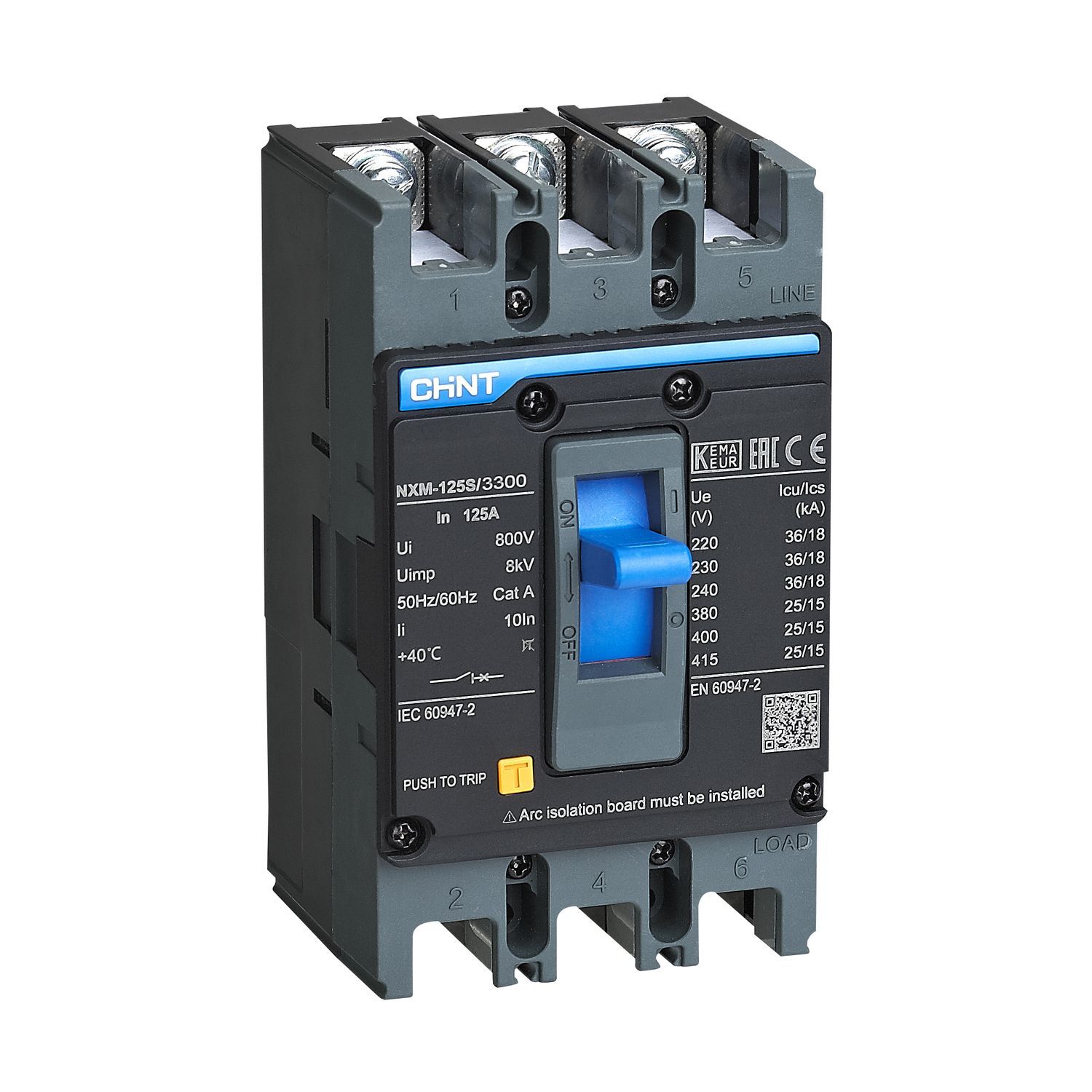            Автоматтық ажыратқыш NXM-125H/3Р 100A 50кА (R)    