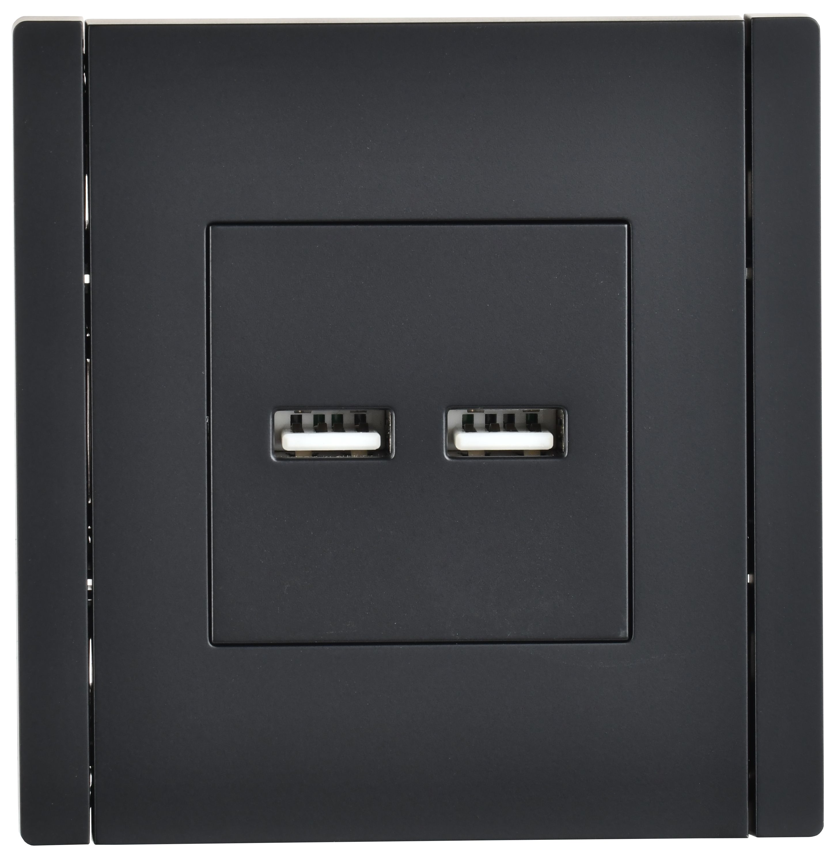             FORTE&PIANO Розетка USB A+A 3,1А FP149 қара IEK    